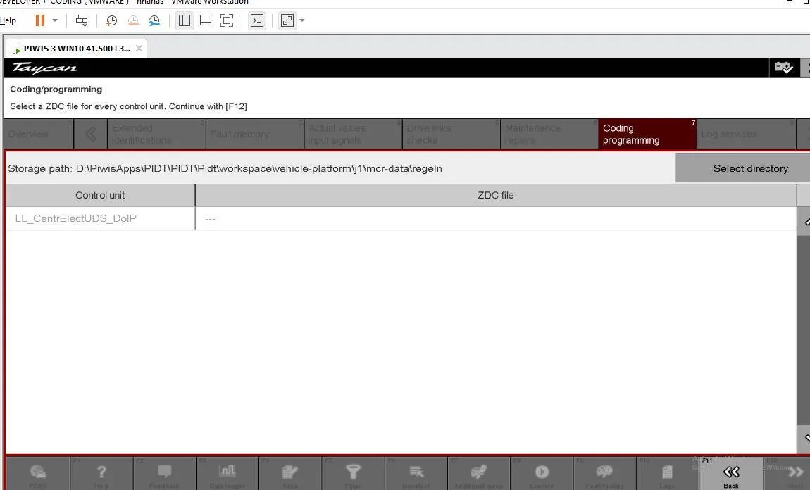 Porsche Taycan Piwi diagnostic program for Porche Taykan Screenshot 2025-01-23 190922