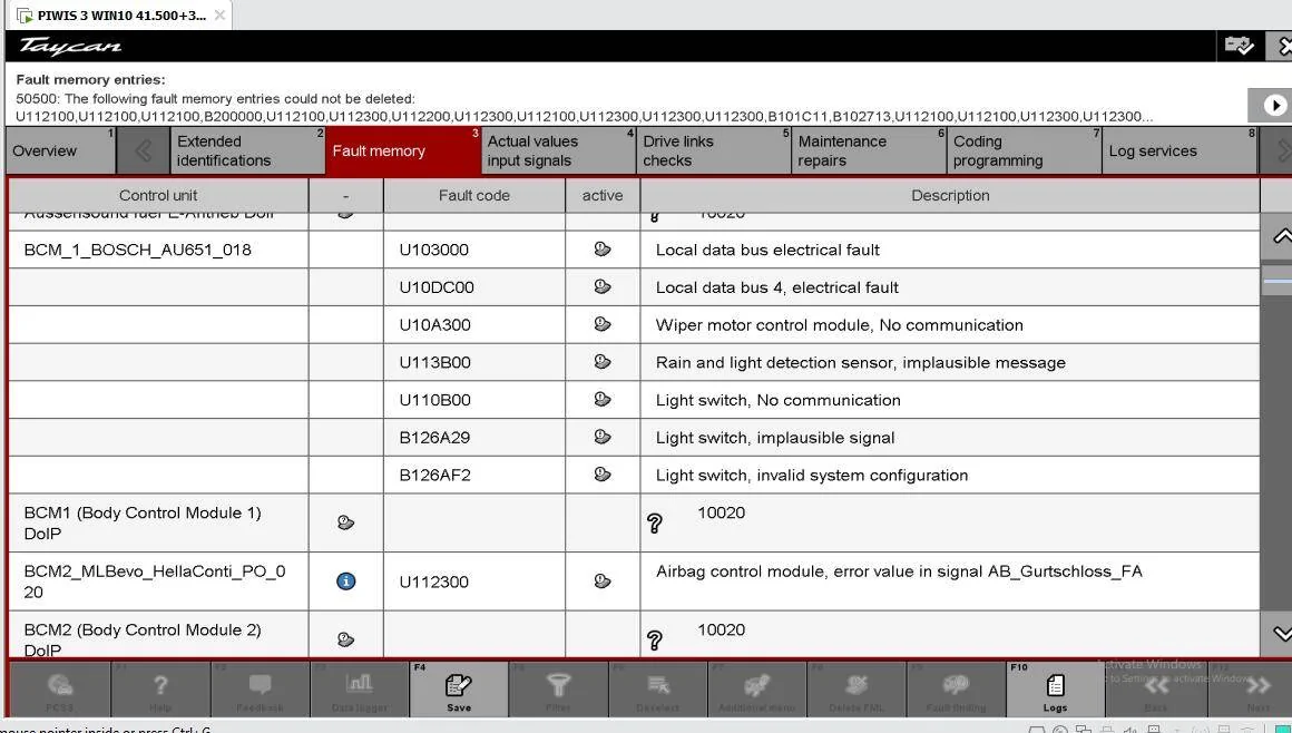 Porsche Taycan Piwi diagnostic program for Porche Taykan Screenshot 2025-01-23 184336