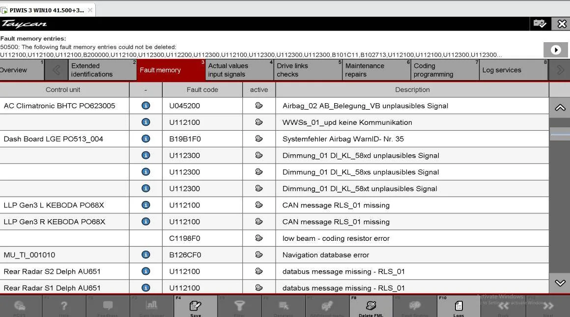 Porsche Taycan Piwi diagnostic program for Porche Taykan Screenshot 2025-01-23 184500