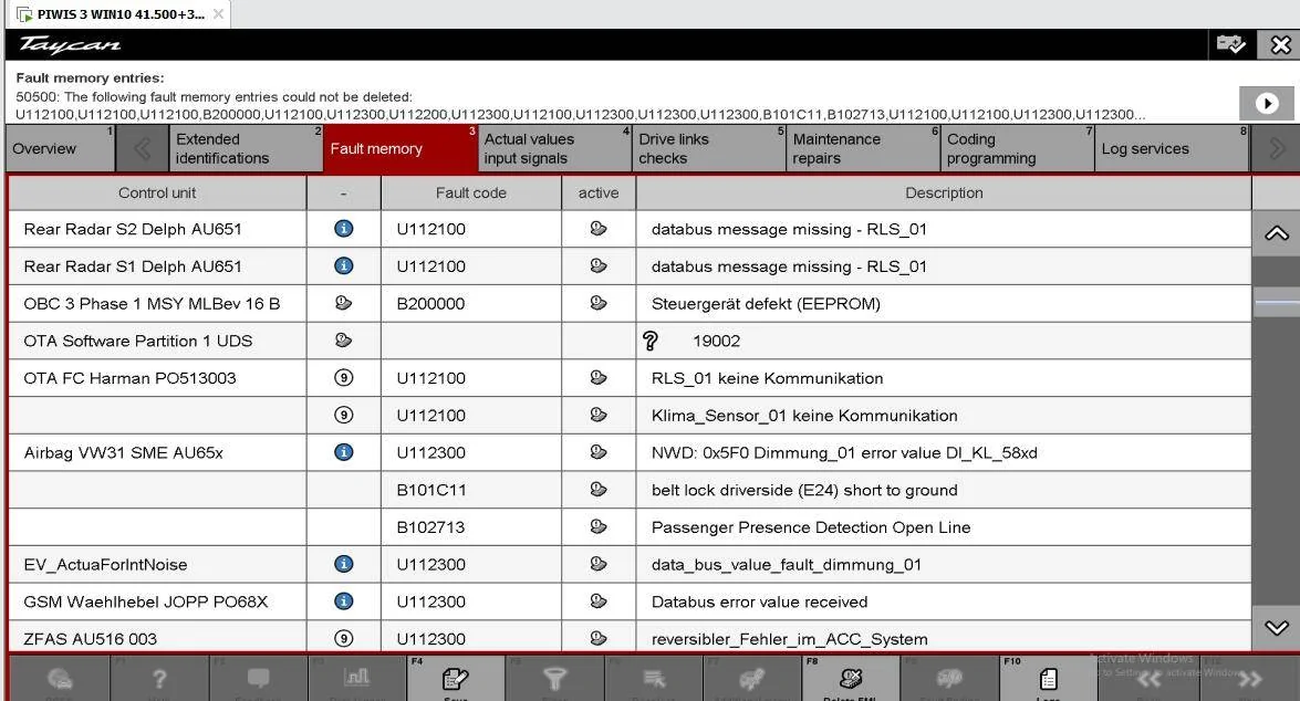Porsche Taycan Piwi diagnostic program for Porche Taykan Screenshot 2025-01-23 184529