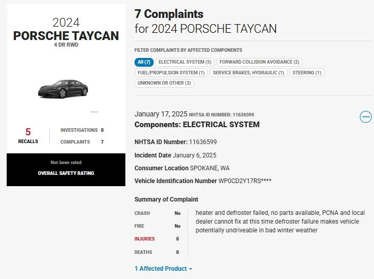 Porsche Taycan Heater broken. My turn. 1737659428525-27