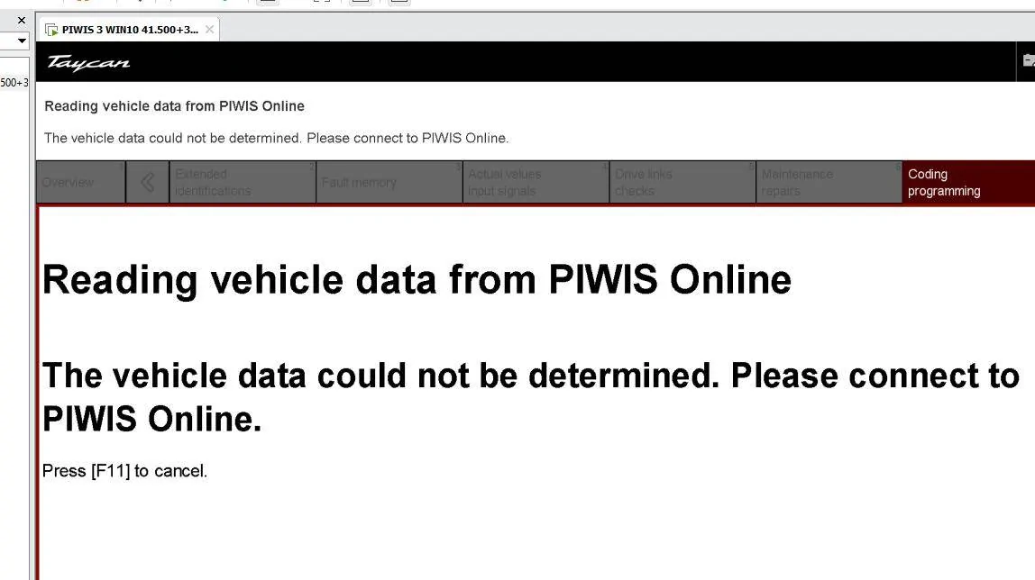 Porsche Taycan Piwi diagnostic program for Porche Taykan Screenshot 2025-01-24 121448