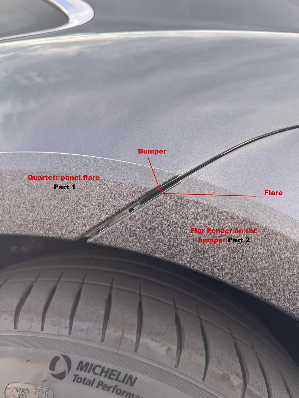 Porsche Taycan CT bumper need picture Fender