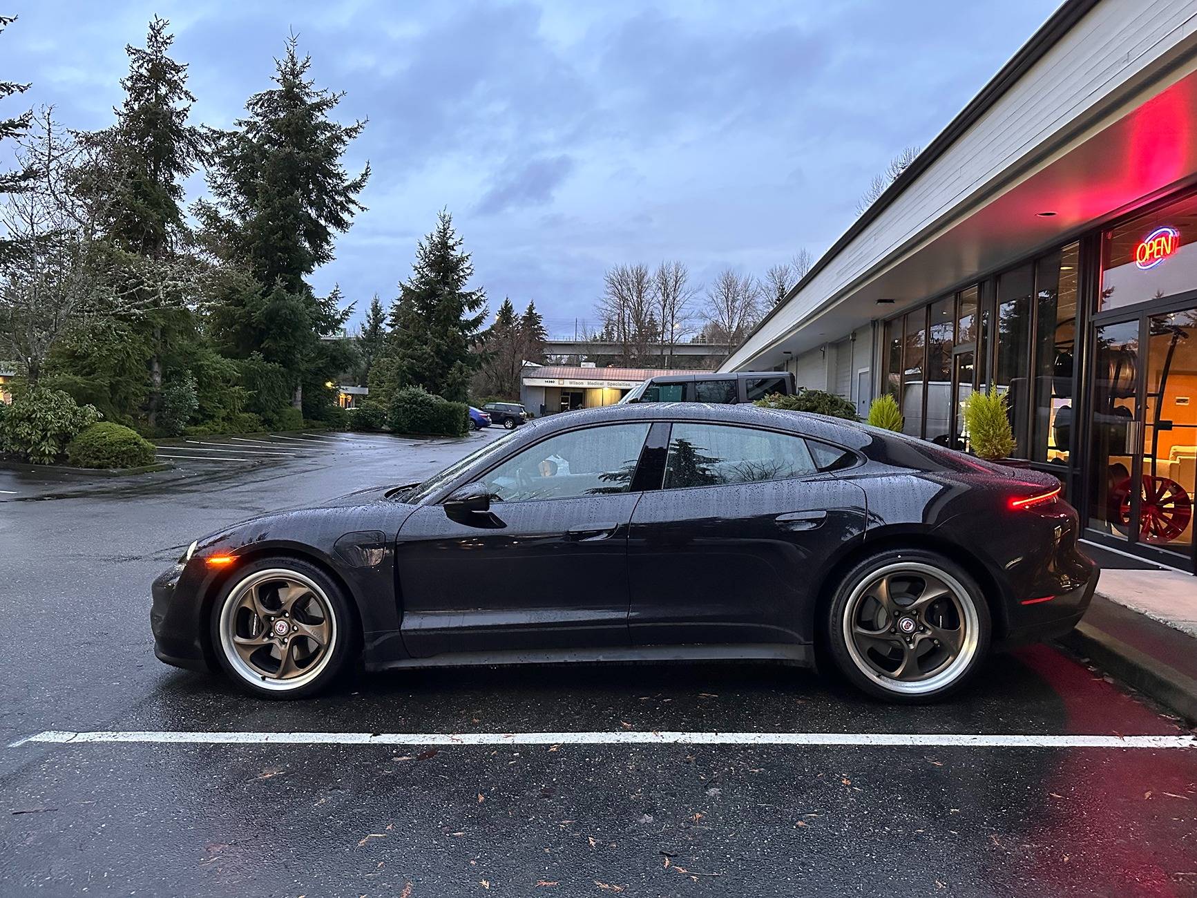 Porsche Taycan 21" BC Forged wheels + Pirelli P Zero R tires installed IMG_4927