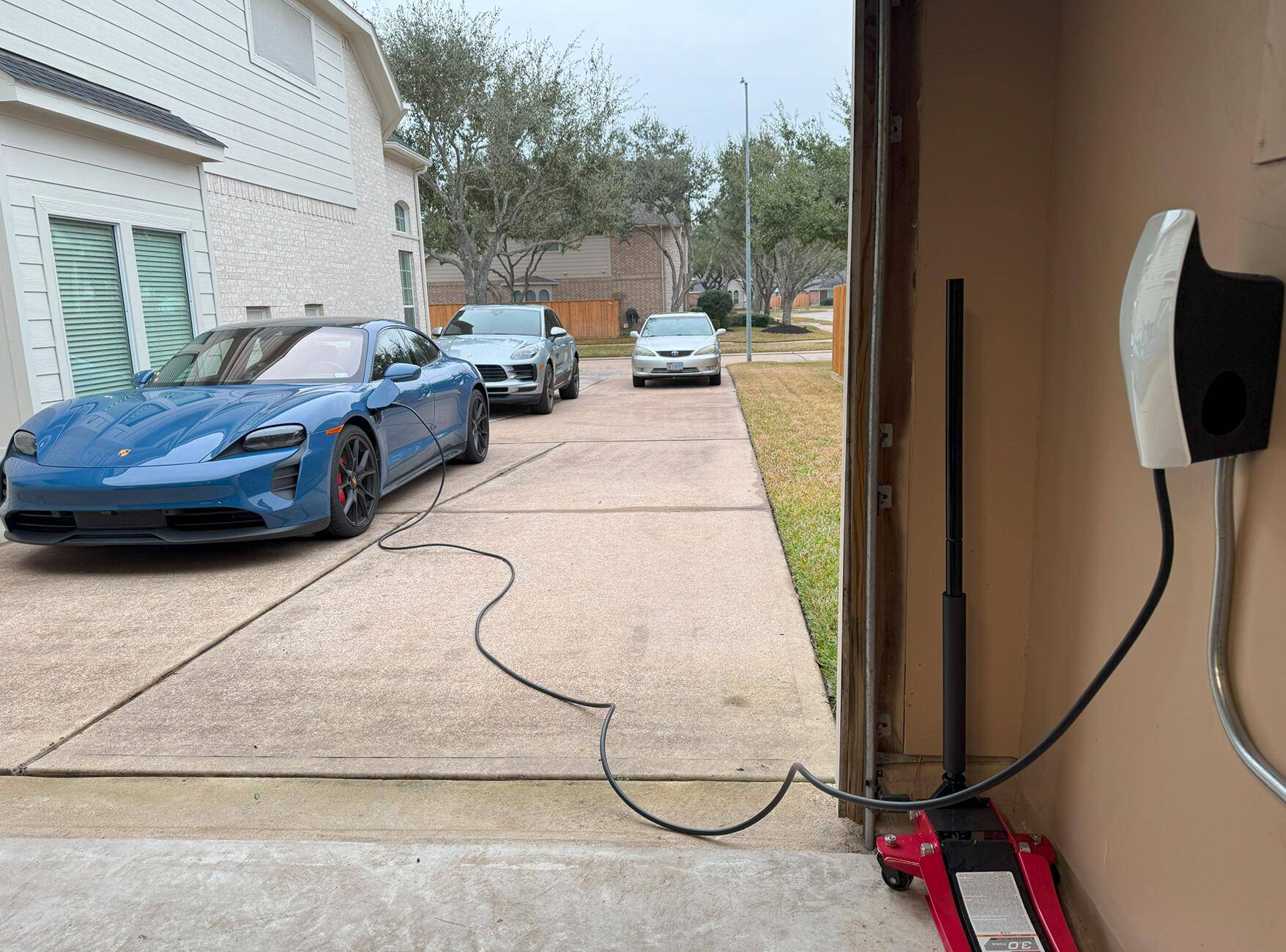Porsche Taycan Installed a Tesla Wall Charger 1738205996778-37