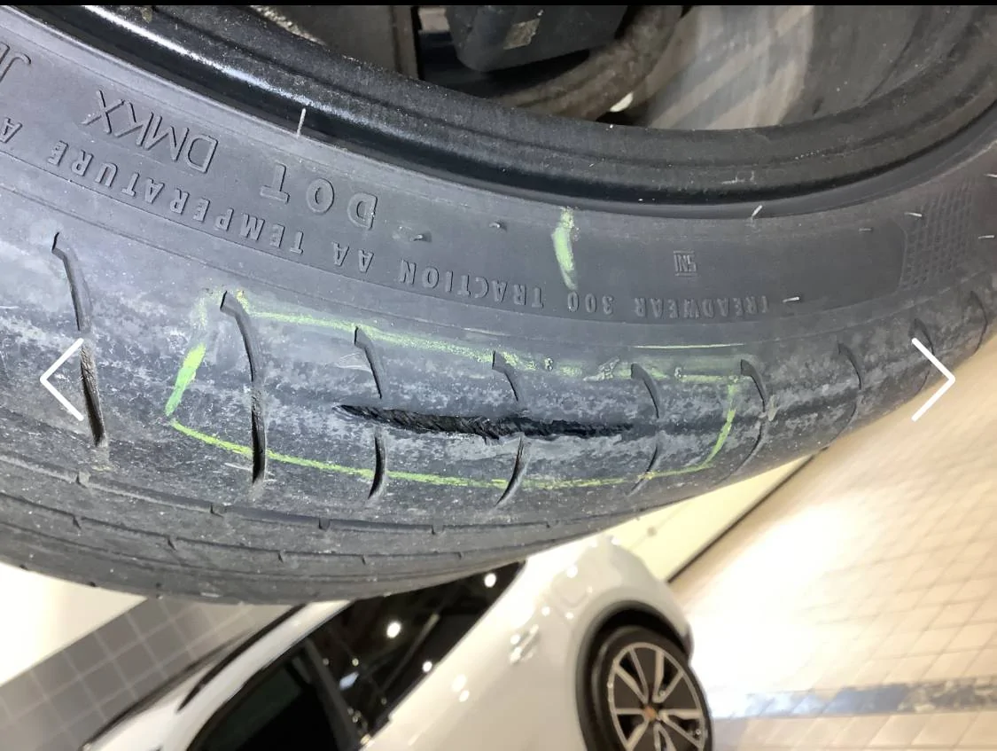Porsche Taycan Taycan Problem - potential catastrophic tire failure IMG_1506
