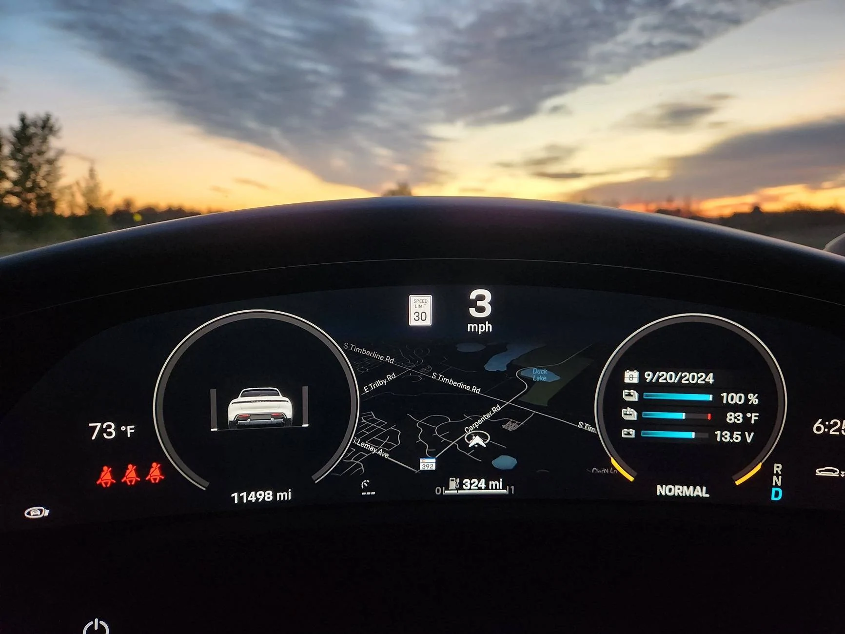 Porsche Taycan Porsche club tour, Houston to Fayetteville, TX - Max range test! 😲 20240920_062528