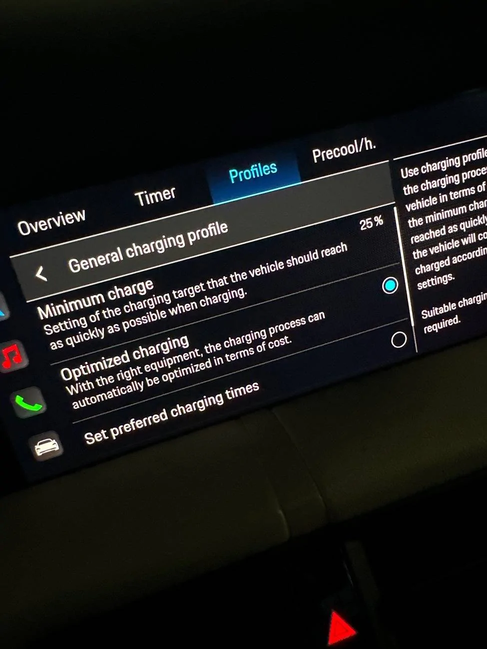 Porsche Taycan My PCM got wiped at service center- can't set maximum charge% any more? imag