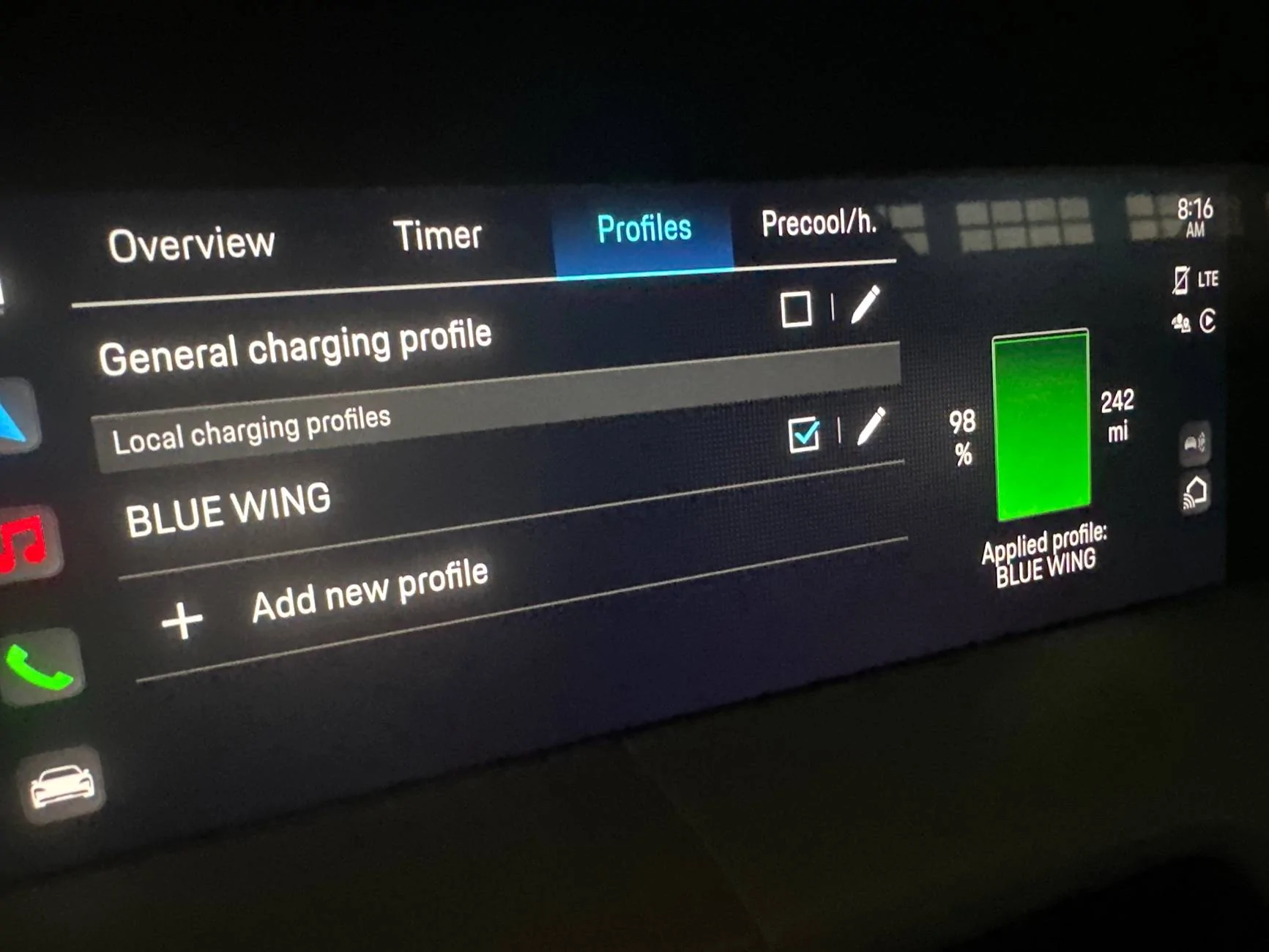 Porsche Taycan My PCM got wiped at service center- can't set maximum charge% any more? imag