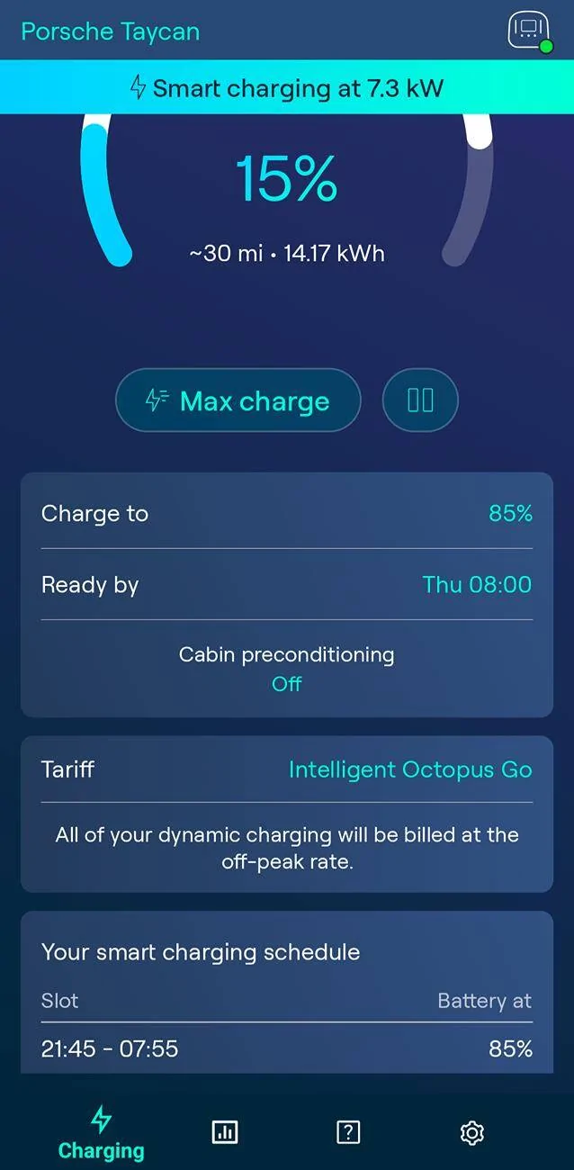 Porsche Taycan Intelligent Octopus Go - Working! 1000000306