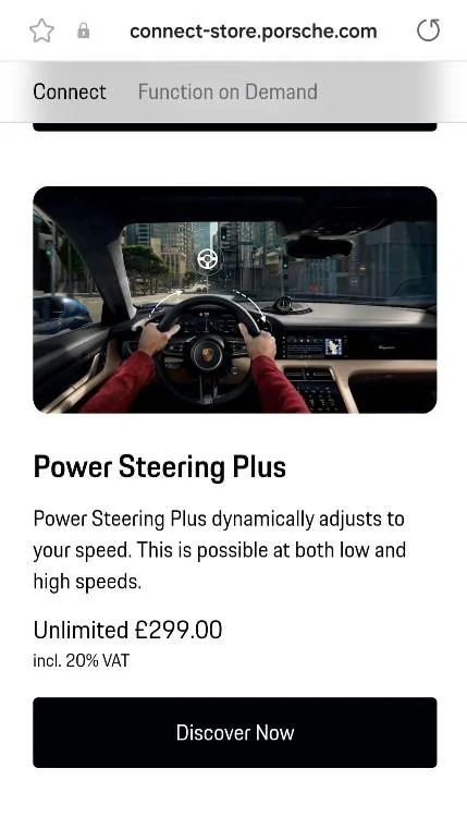 Porsche Taycan Extras added by dealer after purchase Screenshot_20250208_124152_Samsung Internet