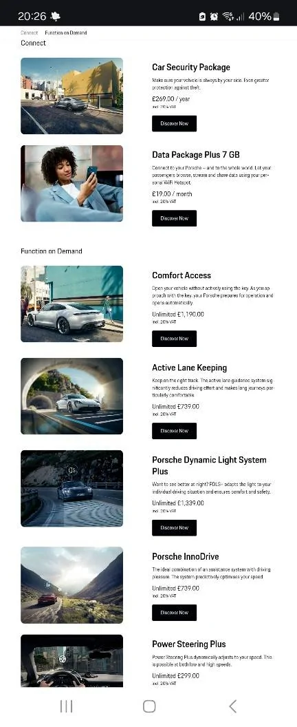 Porsche Taycan Extras added by dealer after purchase Screenshot_20250208_202659_Chrom