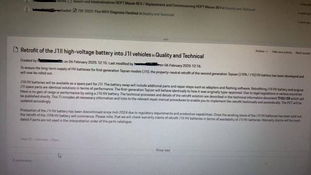 Porsche Taycan Retrofit of the J1II HV Battery into J1I  vehicles 5de6865b-67a5-4442-9917-605de3223c6f