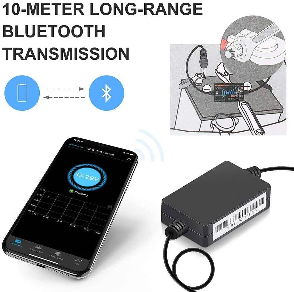 Porsche Taycan 12v battery dead....again ('23 CT) 12 V Bluetooth Monitor 