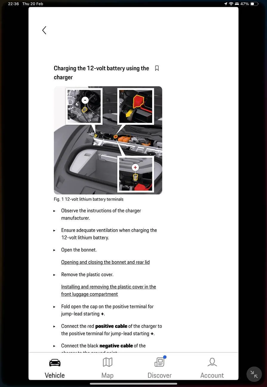 Porsche Taycan How to avoid 12v battery anxiety IMG_1531