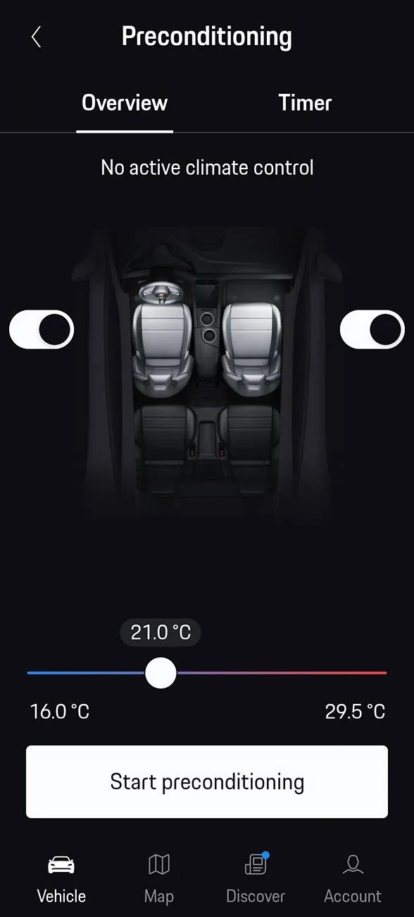 Porsche Taycan Is your pre-climate via app still working as before? Screenshot_20250222_164308
