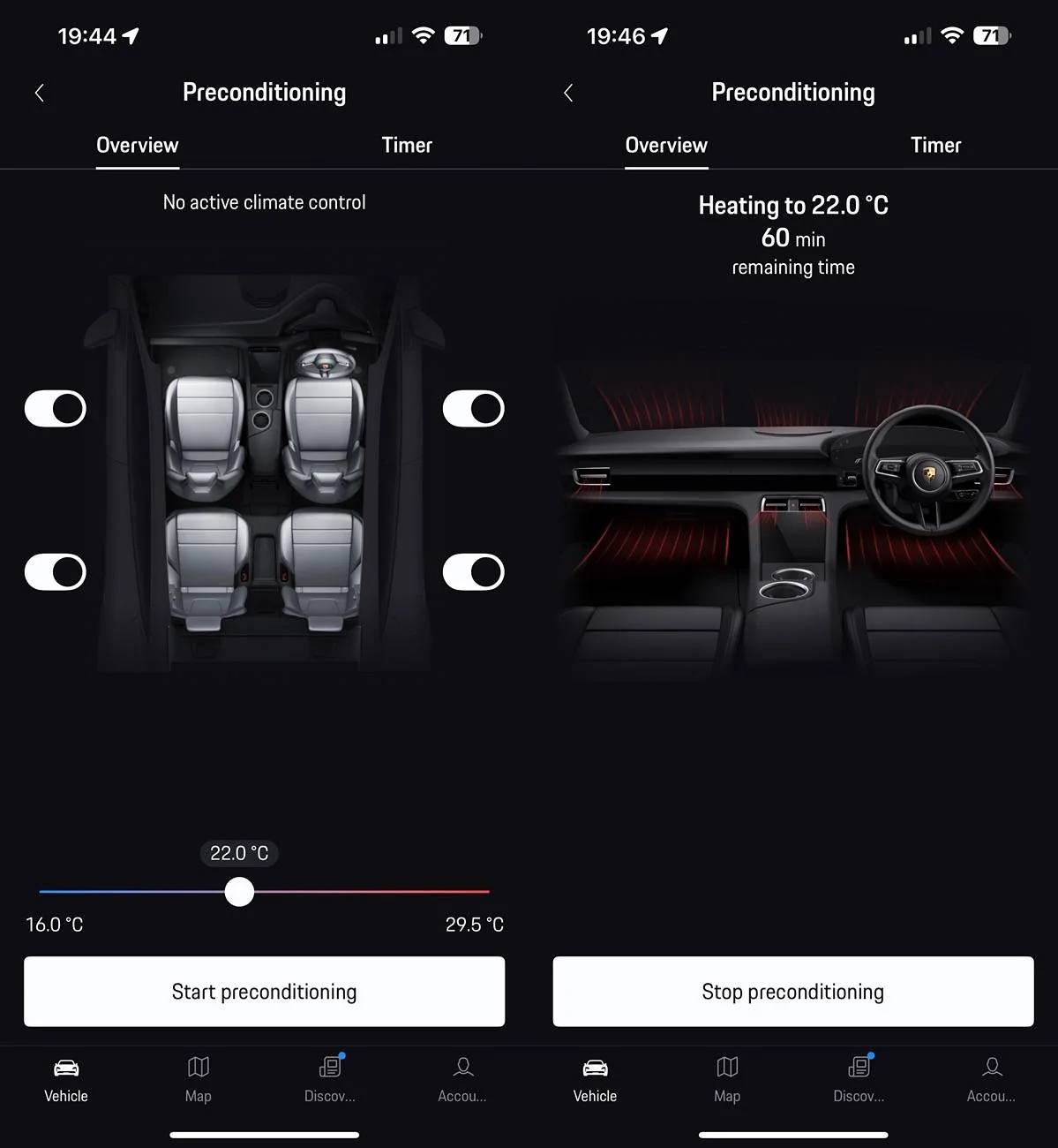 Porsche Taycan Is your pre-climate via app still working as before? combine_images