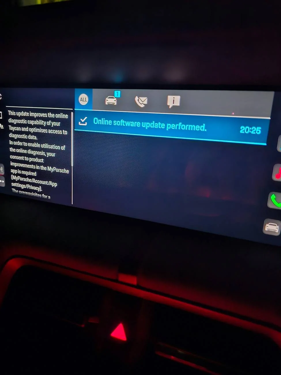Porsche Taycan New Battery monitoring software update? 20250223_202830