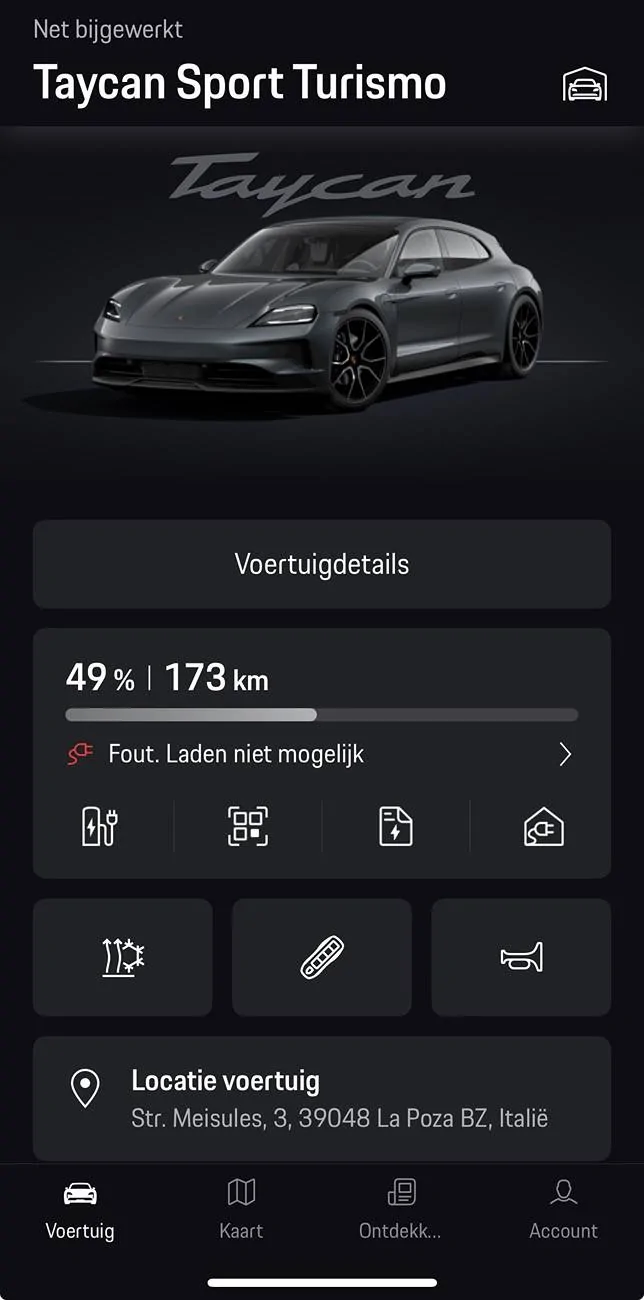 Porsche Taycan Lost connection with My Porsche App IMG_0704