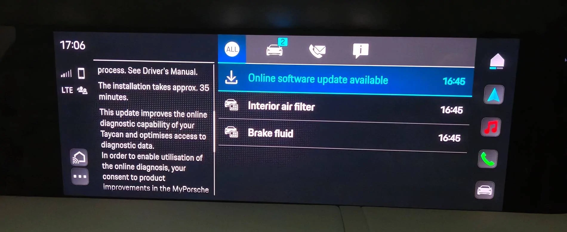 Porsche Taycan New Battery monitoring software update? 20250226_170645