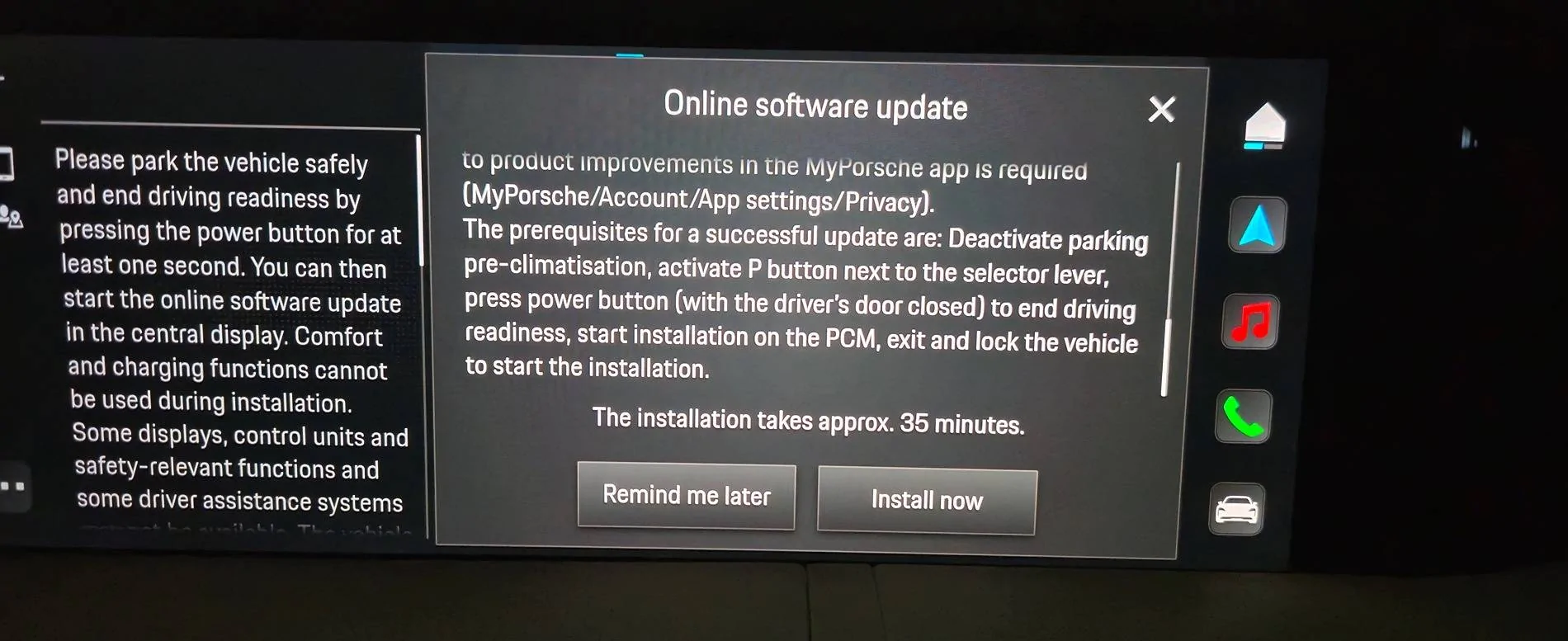 Porsche Taycan New Battery monitoring software update? 20250226_170805