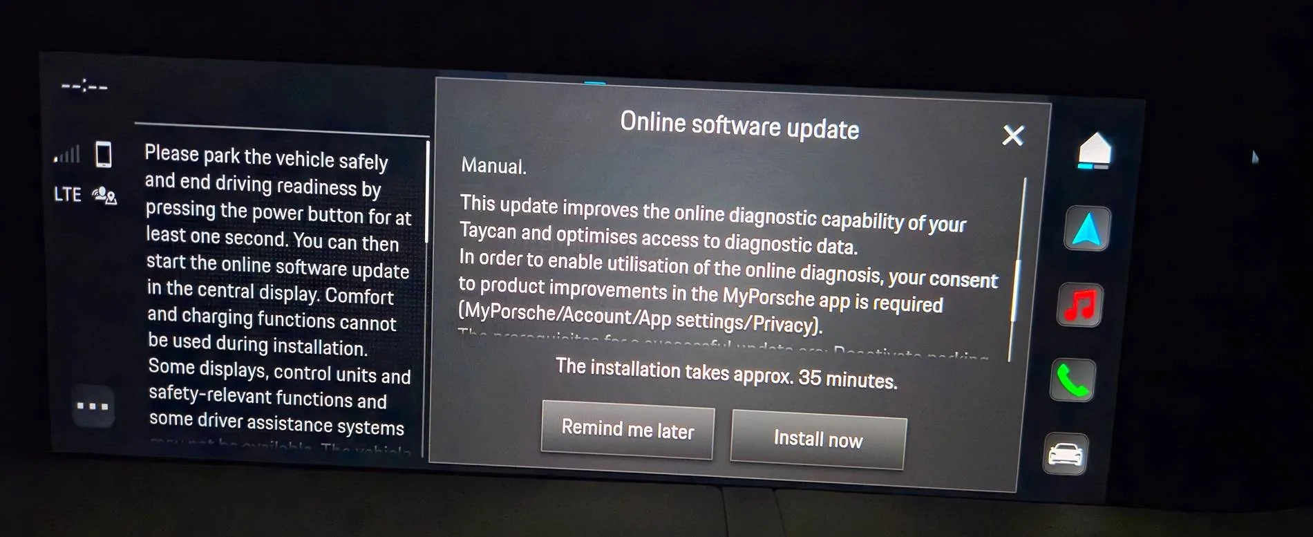 Porsche Taycan New Battery monitoring software update? 20250226_170754