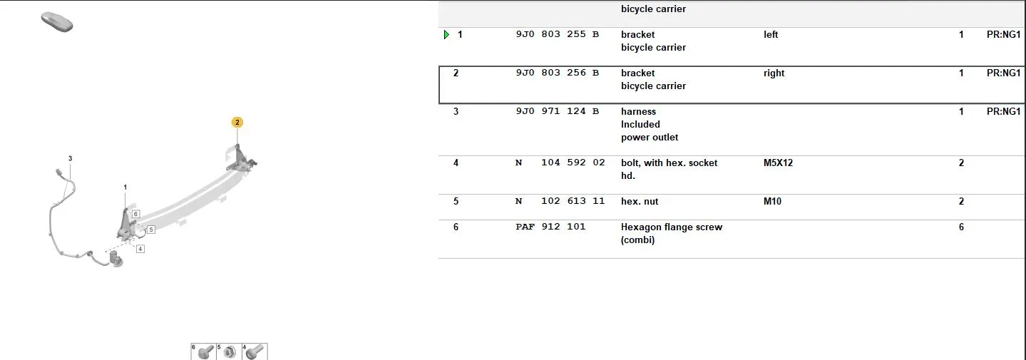 Porsche Taycan Rear bicycle carrier apparently not available for ST 1740594515784-87