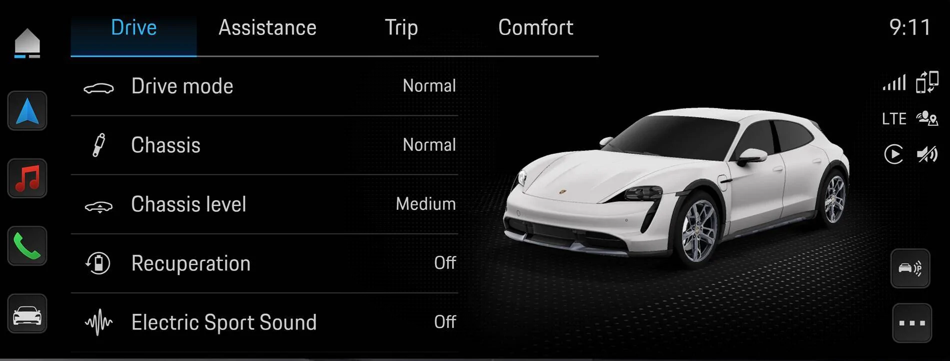 Porsche Taycan Missing recuperation option in vehicle settings 1740756875289-r0