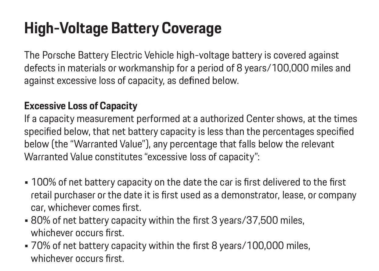 Porsche Taycan Battery degradation - how to get replacement under warranty 1741041625024-vs