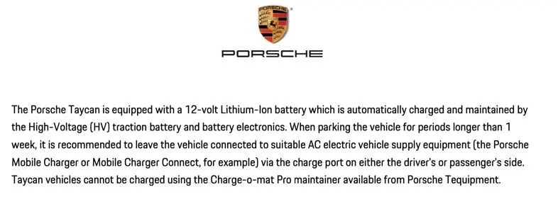 Porsche Taycan Issue with 12v battery 1741105246178-74