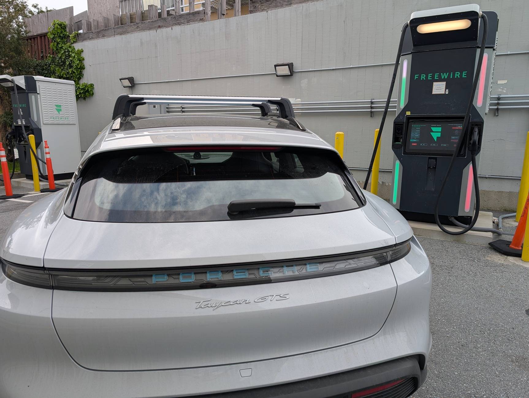 Porsche Taycan Found a free DCFC charger. PXL_20250301_232859388