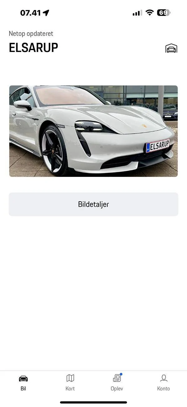 Porsche Taycan Bug in latest My Porsche app IMG_2651