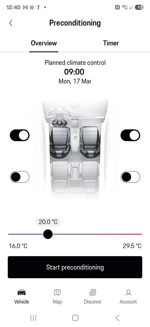 Porsche Taycan Bug in latest My Porsche app 1000009066