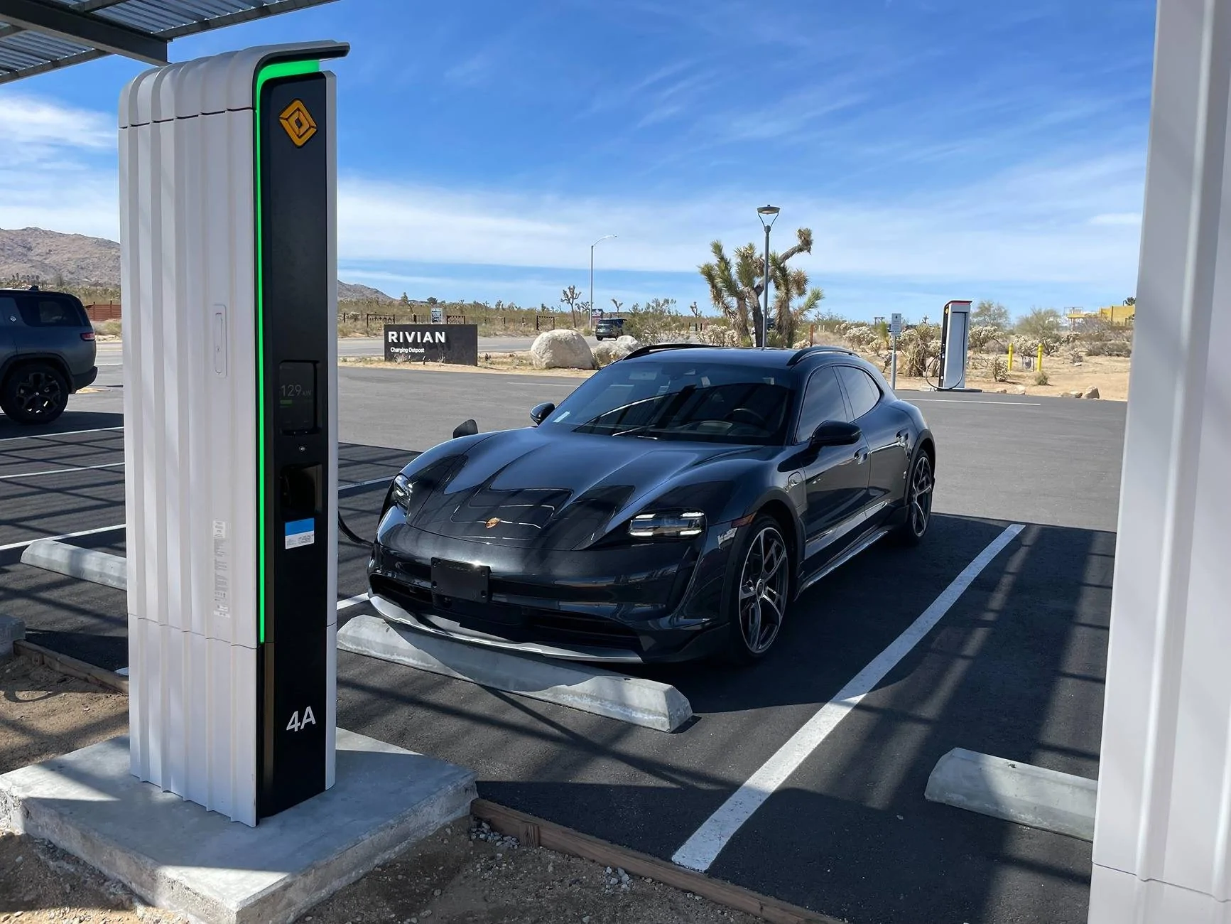 Porsche Taycan Rivian - recently opened charging locations now open to non-Rivian CCS enabled vehicles IMG_5850