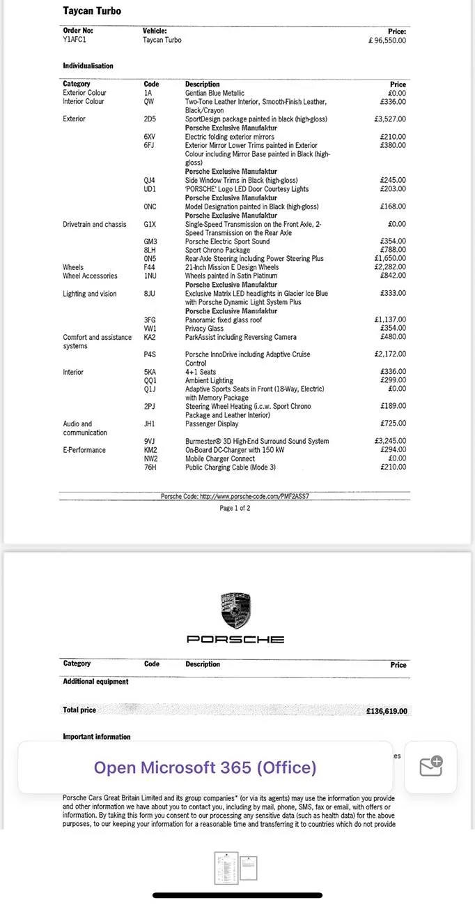 Porsche Taycan Looking for input on pricing to sell IMG_5167