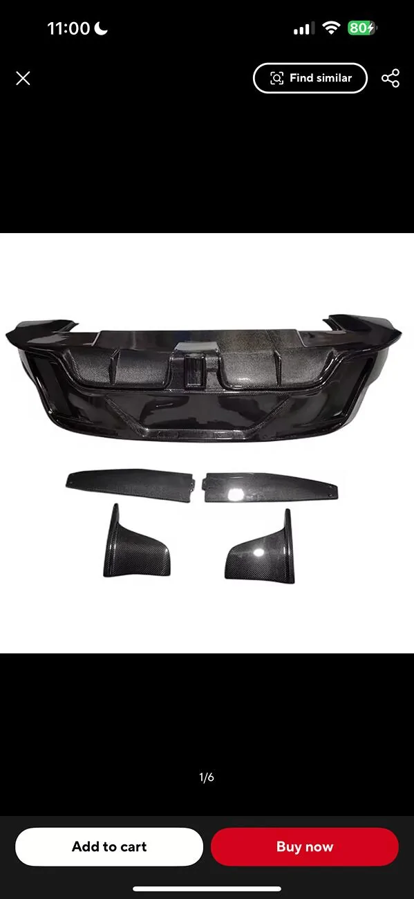 Porsche Taycan Masonry Carbon Copy Rear Bumper IMG_3518