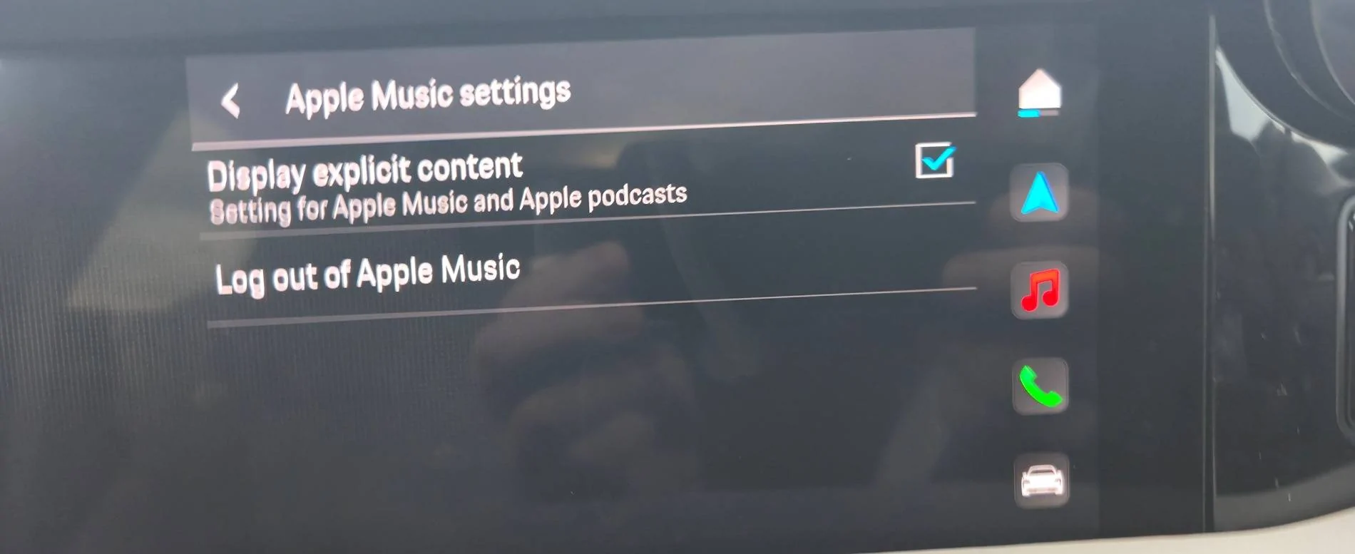 Porsche Taycan "Explicit" podcasts won't play?! 20250326_170238