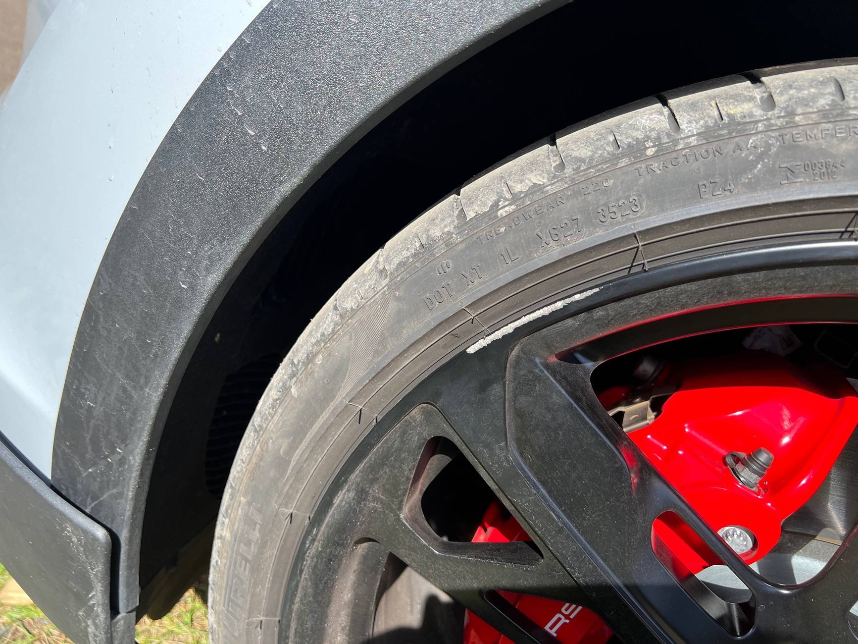 Porsche Taycan Warranty denial - power steering warning light IMG_3324