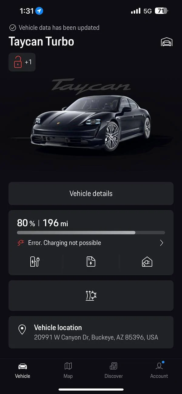 Porsche Taycan Charging error once I get to 85% IMG_6064