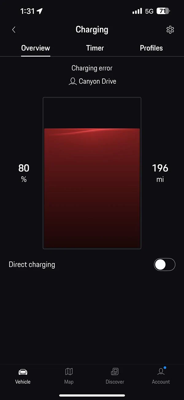 Porsche Taycan Charging error once I get to 85% IMG_6065