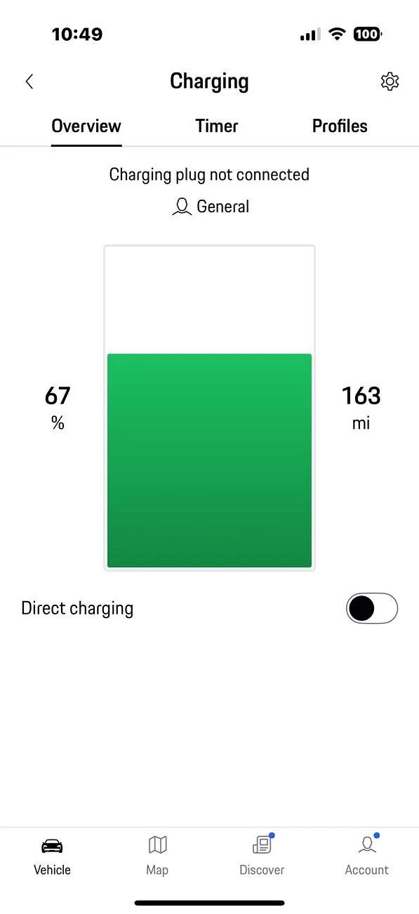 Porsche Taycan Taycan J1.1 Charging Limit Bar Option IMG_0840