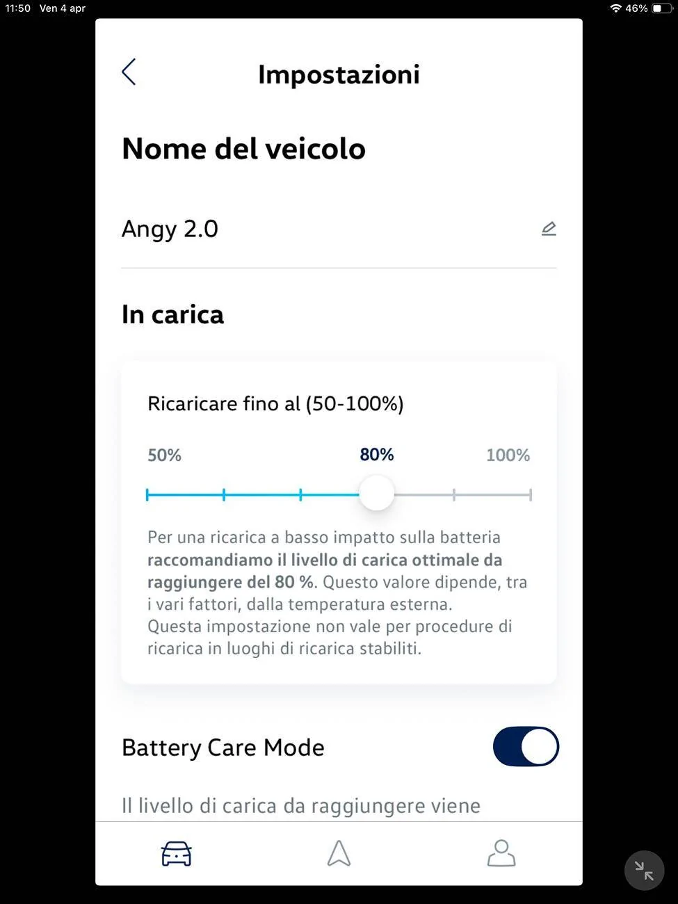 Porsche Taycan Taycan J1.1 Charging Limit Bar Option IMG_6868