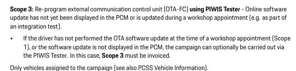 Porsche Taycan TSB: WRW1 - Re-Programming External Communication Control Unit (Workshop/OTA Campaign) - Feb. 24, 2025 1743888254511-l2