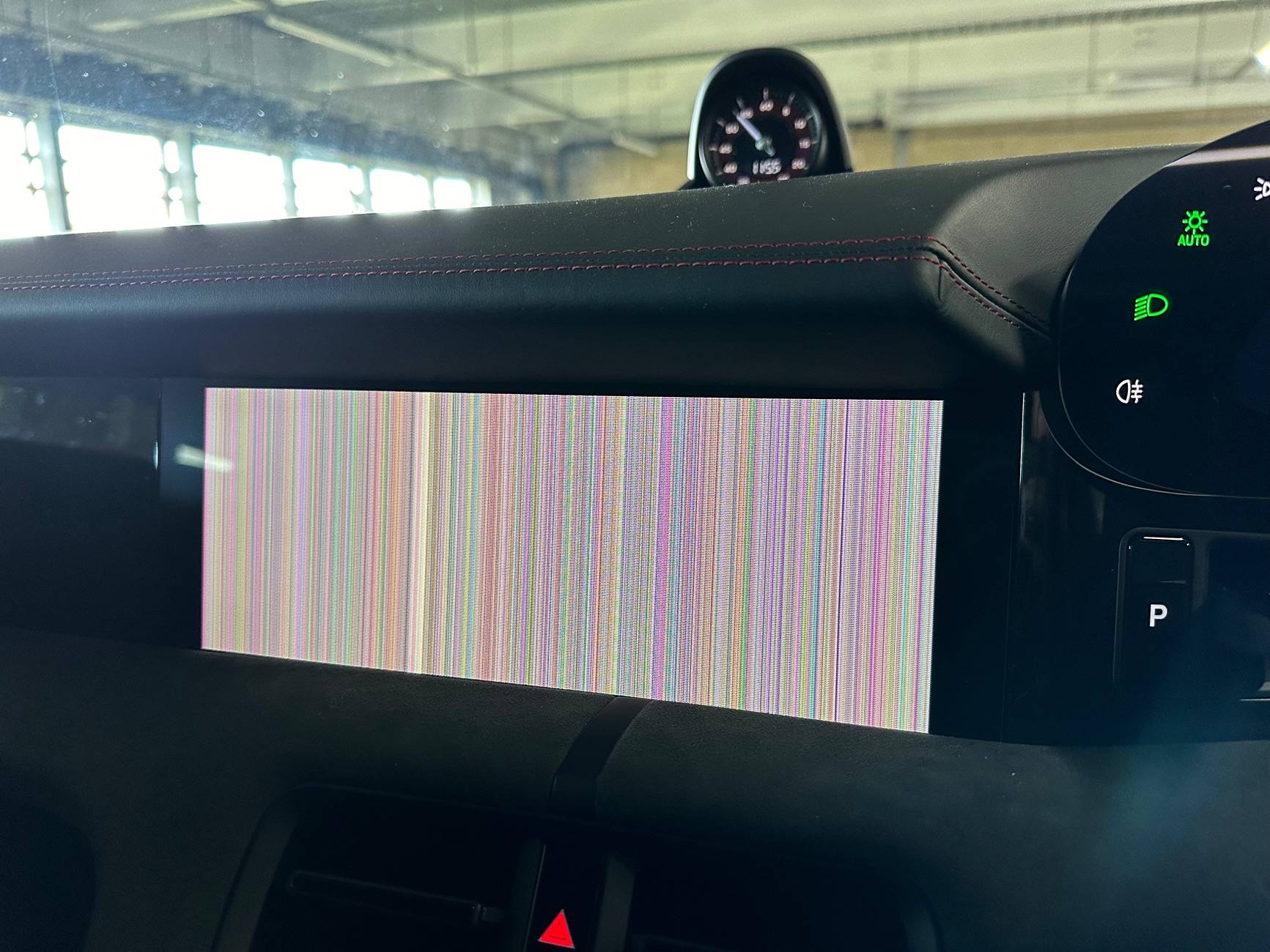 Porsche Taycan Corrupted scrambled center screen. IMG_3097