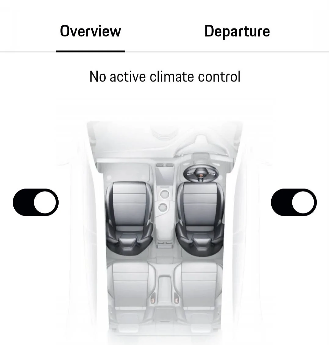 Porsche Taycan Is your pre-climate via app still working as before? Screenshot_20250409_162251_Gallery