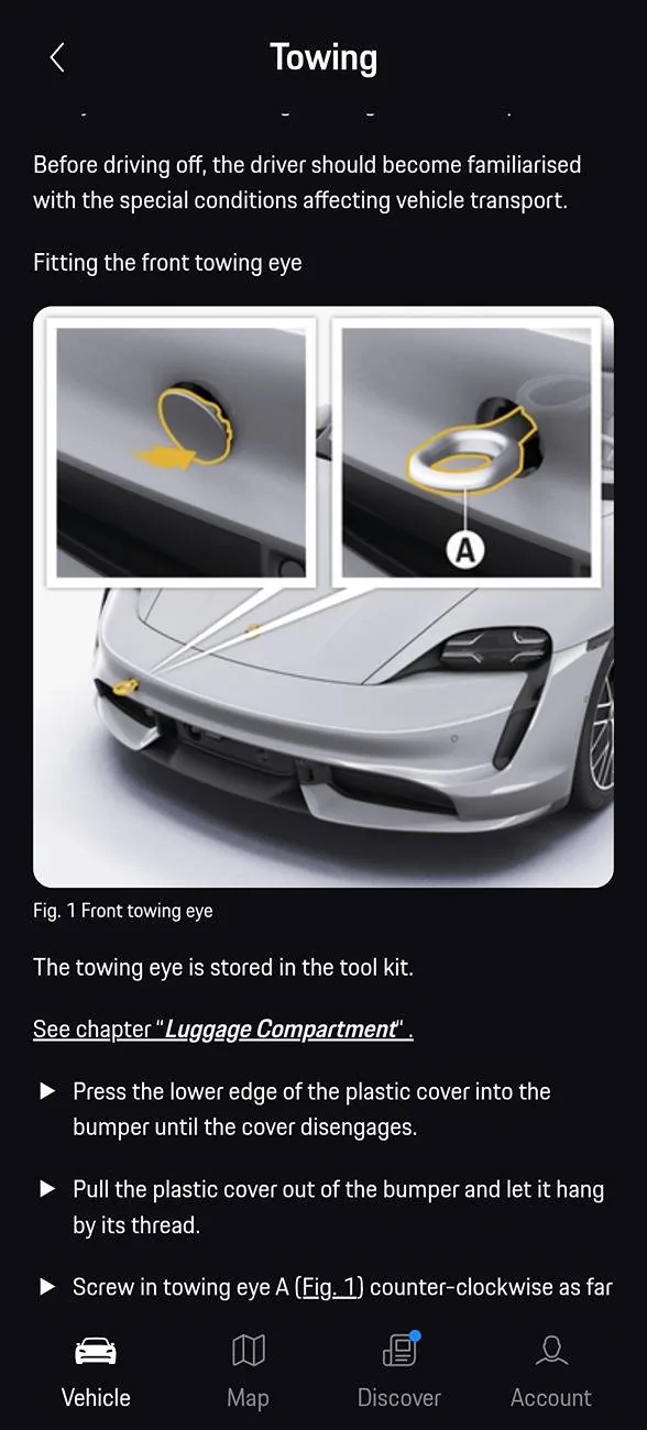Porsche Taycan Rectangular plug on right side of front bumper? Screenshot_20250412_070117