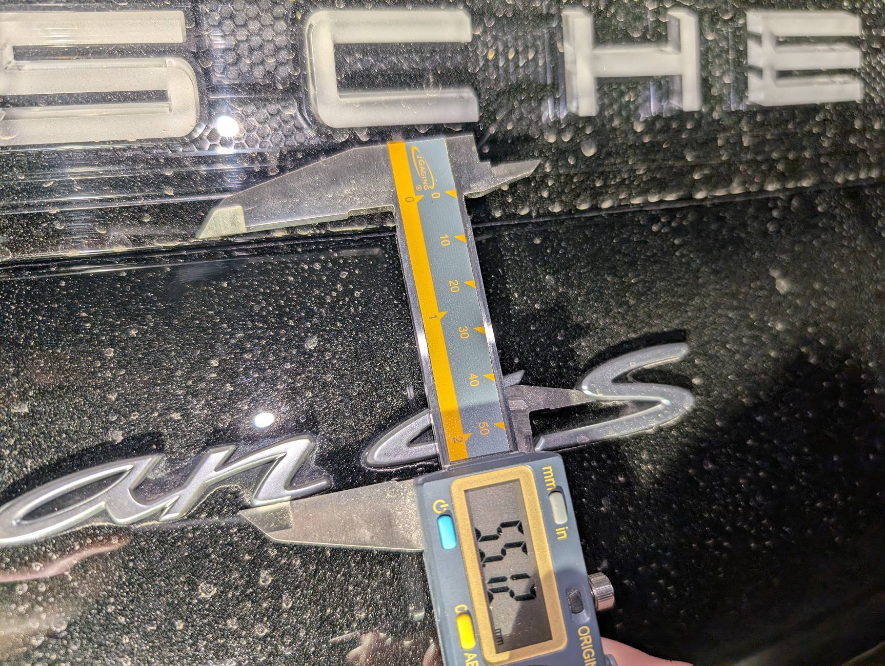 Porsche Taycan Re Badge CT 4S measure PXL_20250415_003136590