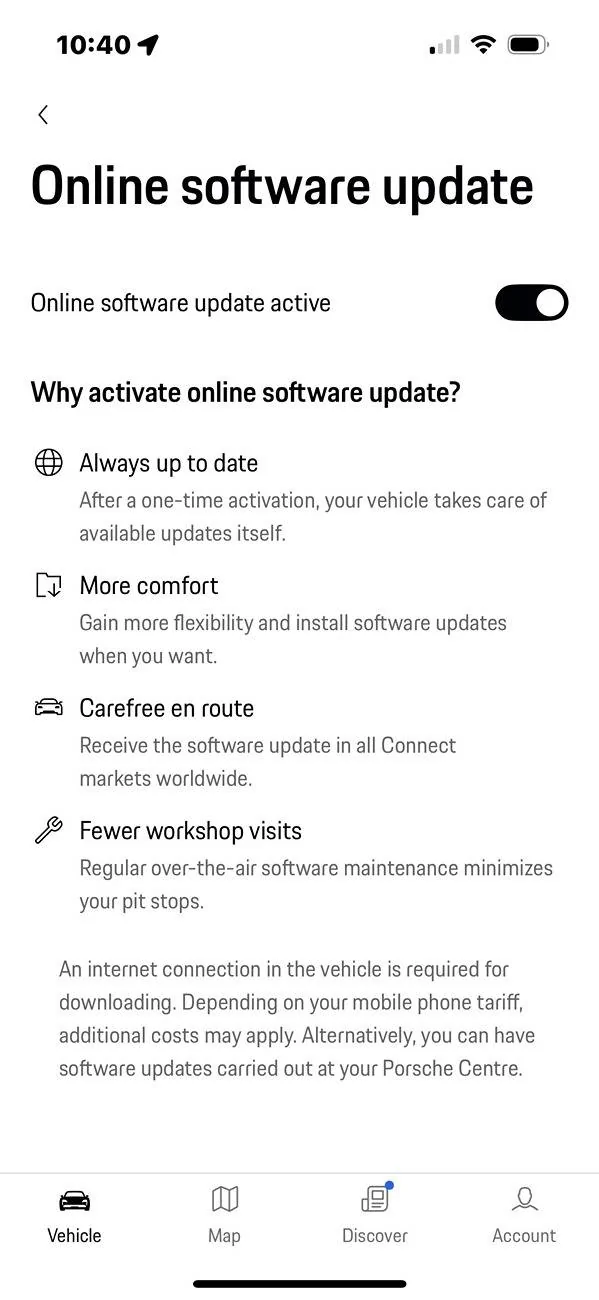 Porsche Taycan New OTA Pilot Testers :) Finally?? Porsche App (OTA update active)