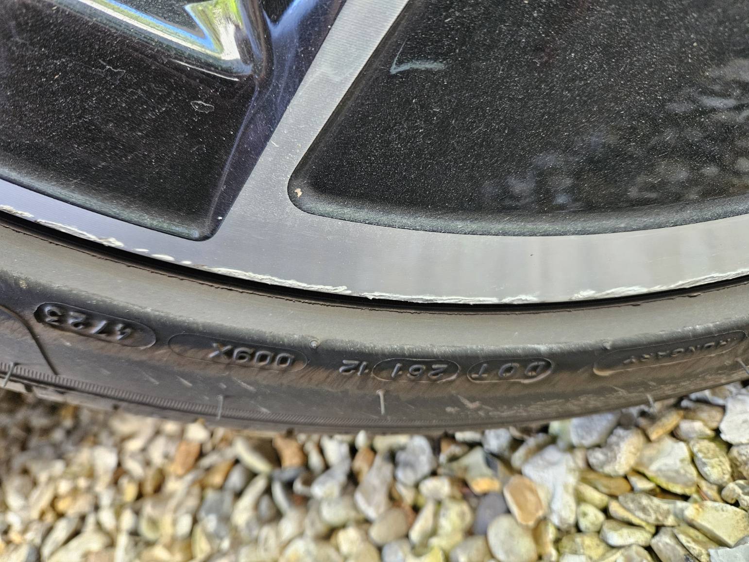 Porsche Taycan Alloy wheel scuffing Taycan 20250428_104119
