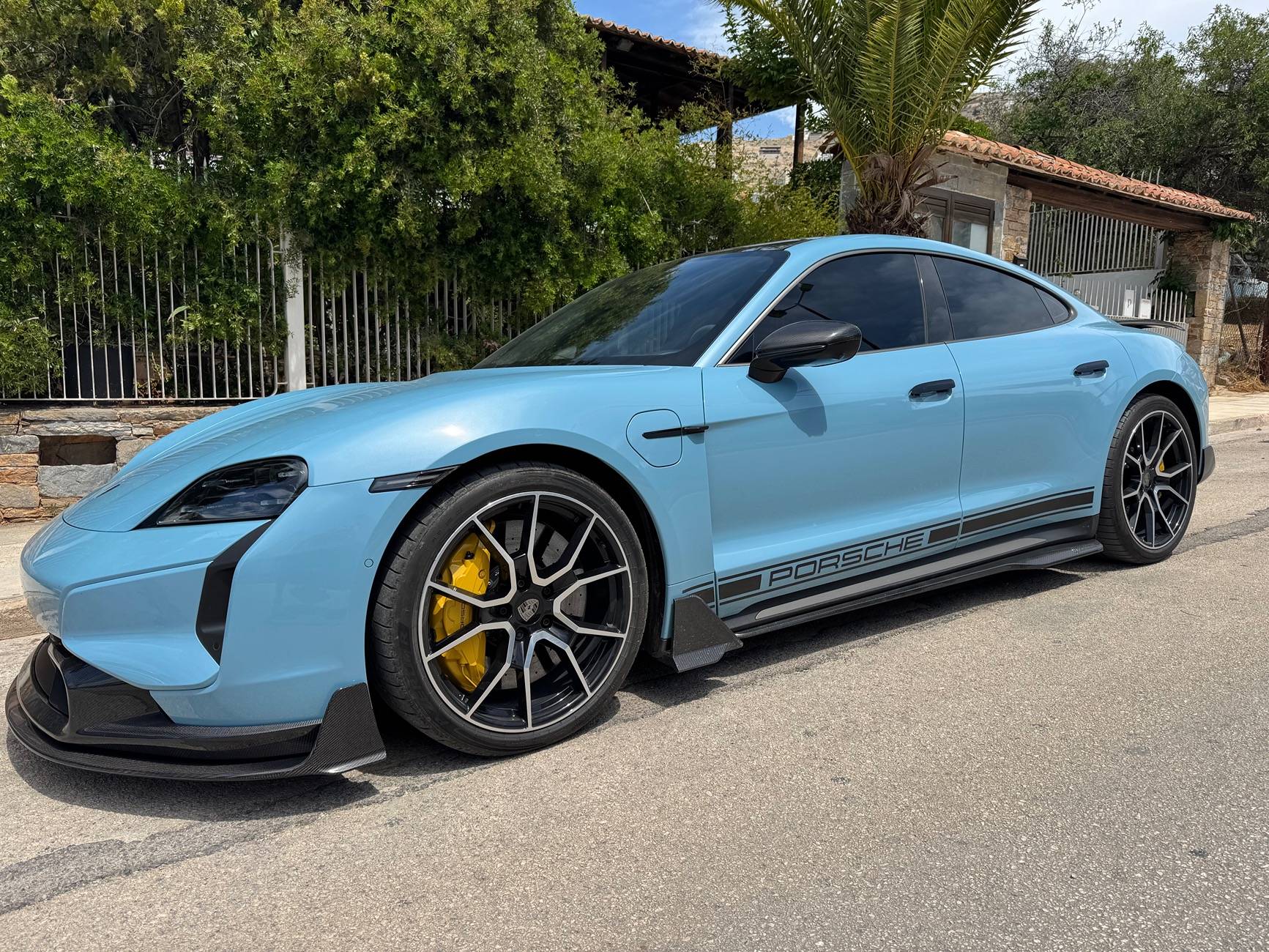 Porsche Taycan New Full Carbon Fiber Body Kit Install in Taycan Turbo 2025 IMG_2839